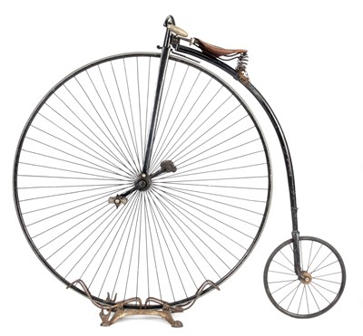 Lot 494 - A LATE 19TH CENTURY PENNY FARTHING BICYCLE...