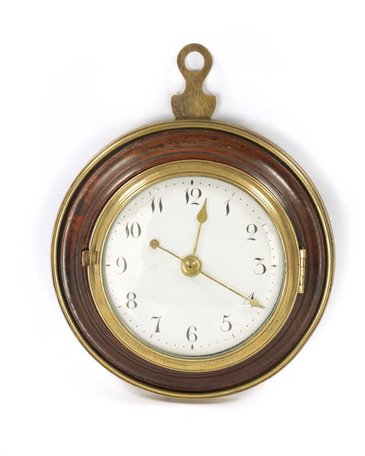 Lot 1271 - THOMAS CLEMMET, GREAT ASBY. A REGENCY FUSEE SEDAN CLOCK