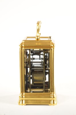 Lot 1252 - A LATE 19TH CENTURY FRENCH GORGE-CASED QUARTER CHIMING/REPEATING CARRIAGE CLOCK