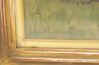 Lot 1138 - JOHN ADAMSON (1865-1918). A LATE 19TH CENTURY OIL ON CANVAS
