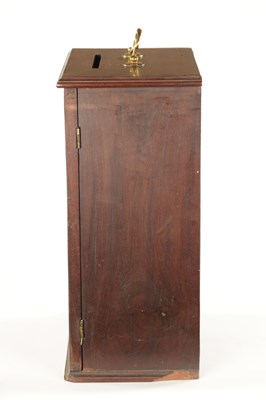 Lot 1045 - A GOOD GEORGE II MAHOGANY COUNTRY HOUSE CORRESPONDENCE / LETTER BOX