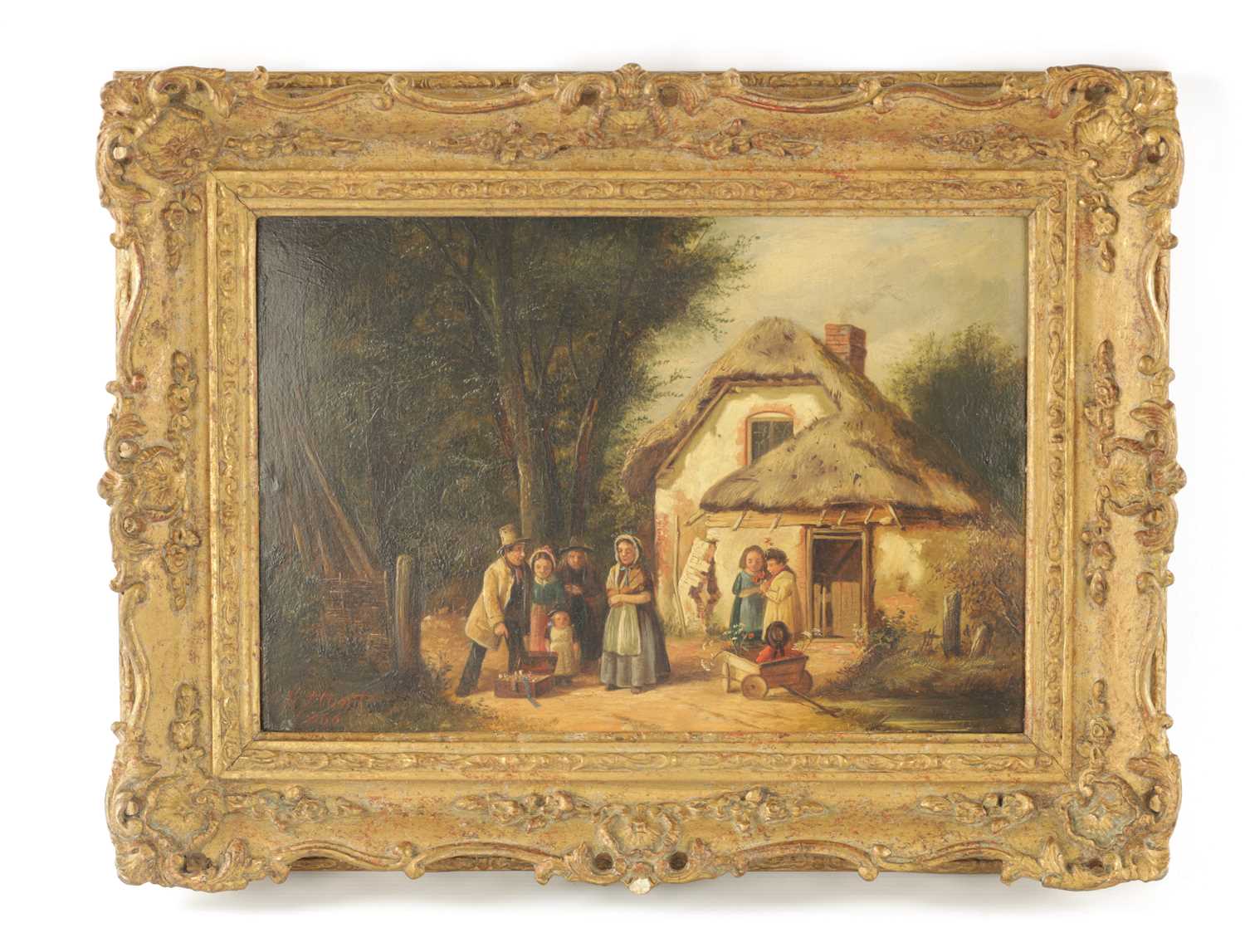 Lot 1171 - CHARLES HUNT (BRITISH, 1829-1900). A 19TH CENTURY OIL ON BOARD