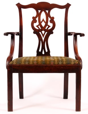 Lot 750 - A George III Cuban Mahogany Chippendale style...