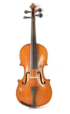 Lot 1113 - AN OLD CHILDRENS VIOLIN