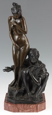 Lot 500 - A 19TH CENTURY STYLE FRENCH BRONZE FIGURE...