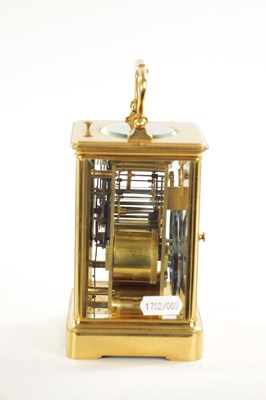 Lot 1214 - A LATE 19TH CENTURY FRENCH GRAND SONNERIE REPEATING CARRIAGE CLOCK