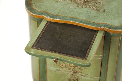 Lot 1462 - A SMALL FRENCH LATE 18TH CENTURY BEDSIDE TABLE