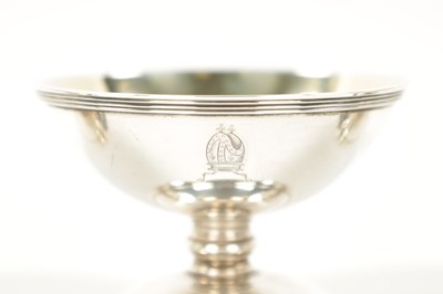 Lot 718 - A SET OF FOUR GEORGE III SILVER OPEN SALTS