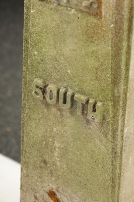 Lot 364 - AN EARLY 18TH CENTURY BRONZE SUNDIAL DATED 1717 RAISED ON AN ARTS AND CRAFTS COMPOSITE STONE BASE