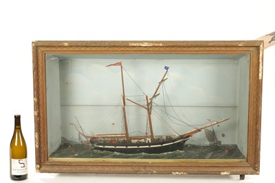 Lot 147 - A 19TH CENTURY DIORAMA OF LARGE SIZE