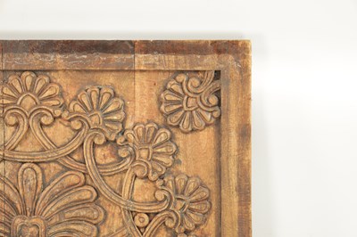 Lot 157 - A SET OF TEN CARVED CEILING PANELS FROM 'GANESHI HOTEL LONDON'