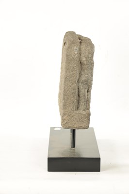 Lot 287 - A 13TH 14TH CENTURY EASTERN VOLCANIC STONE FRAGMENT
