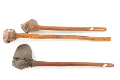 Lot 333 - A SELECTION OF THREE AFRICAN CLUBS