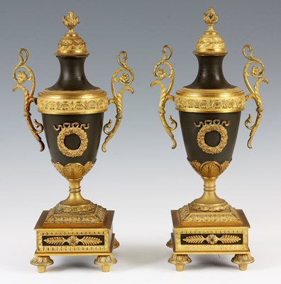 Lot 517 - A PAIR OF LATE 19TH CENTURY FRENCH EMPIRE...