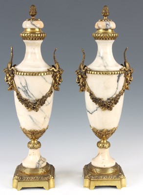 Lot 519 - A LARGE PAIR OF LATE 19TH CENTURY WHITE AND...