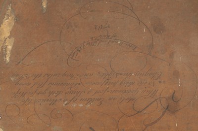 Lot 331 - ATT. TIM BOBBIN ALIAS JOHN COLLIER (1708 - 1786) INSCRIBED ON REVERSE AND DATED 1762 "EMBLEM OF A MARRIED LIFE"