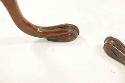 Lot 98 - A PAIR OF GEORGE III MAHOGANY CHIPPENDALE STYLE TORCHERES
