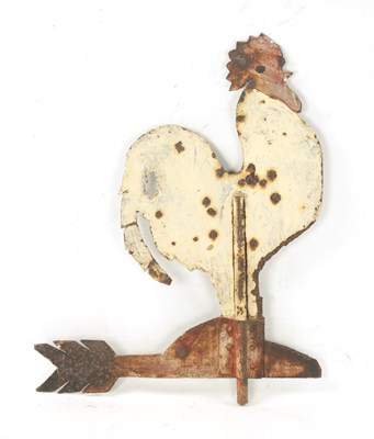 Lot 137 - A LATE 19TH CENTURY PAINTED WEATHER VANE