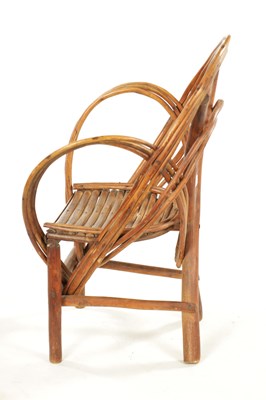 Lot 350 - A 19TH CENTURY CANED BENT WOOD CHILD’S CHAIR