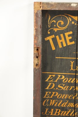 Lot 339 - A 19TH CENTURY MASONIC SIGN “THE LOYAL PERCY LODGE, NO. 6254”