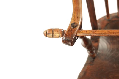 Lot 95 - A 19TH CENTURY  FRUITWOOD CHILDREN’S SPINDLE BACK HIGH CHAIR
