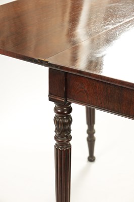 Lot 175 - A REGENCY ROSEWOOD TEA TABLE IN THE MANNER OF GILLOWS