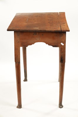 Lot 382 - AN EARLY 18TH CENTURY YEW WOOD SIDE TABLE