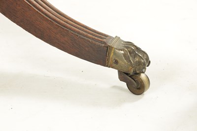 Lot 402 - A REGENCY FIGURED MAHOGANY SUPPER TABLE