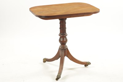 Lot 402 - A REGENCY FIGURED MAHOGANY SUPPER TABLE