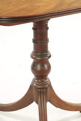 Lot 402 - A REGENCY FIGURED MAHOGANY SUPPER TABLE