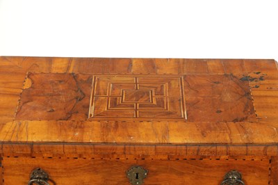Lot 146 - AN EARLY 18TH CENTURY ITALIAN OLIVE WOOD AND WALNUT CHEST OF DRAWERS