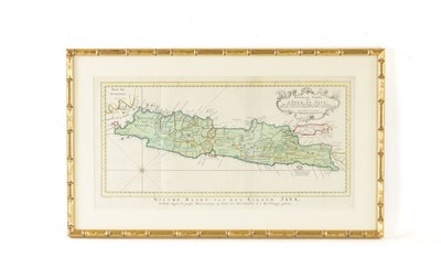 Lot 363 - AN ANTIQUE FRAMED MAP OF JAVA