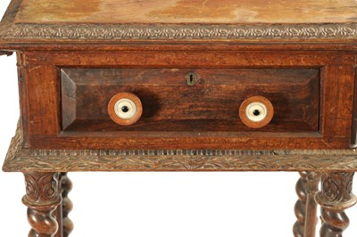 Lot 372 - A WILLIAM IV COLONIAL INDIAN PADOUK WOOD WORK TABLE
