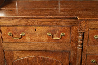 Lot 407 - A LATE 18TH CENTURY WELSH OAK DRESSER AND RACK