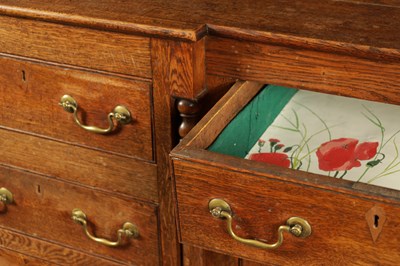 Lot 407 - A LATE 18TH CENTURY WELSH OAK DRESSER AND RACK