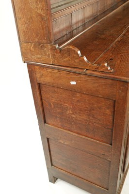 Lot 407 - A LATE 18TH CENTURY WELSH OAK DRESSER AND RACK