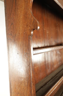 Lot 407 - A LATE 18TH CENTURY WELSH OAK DRESSER AND RACK