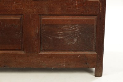 Lot 33 - A SMALL EARLY 18TH CENTURY OAK PANELLED CUPBOARD
