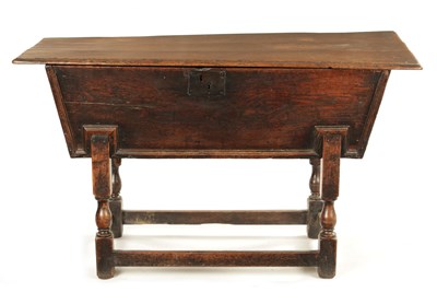 Lot 250 - AN EARLY 18TH CENTURY ELM AND OAK DOUGH BIN