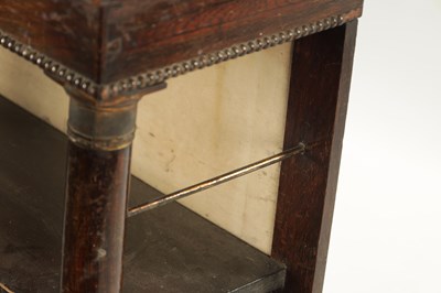 Lot 154 - A SMALL REGENCY EMPIRE SIMULATED ROSEWOOD OPEN BOOKCASE