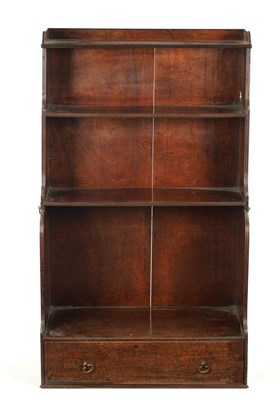 Lot 397 - A REGENCY MAHOGANY WATERFALL BOOKCASE