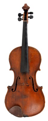 Lot 561 - AN ANTIQUE VIOLIN with two piece back and...