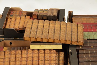 Lot 65 - A LARGE SELECTION OF LEATHER BACKED FAUX BOOKS