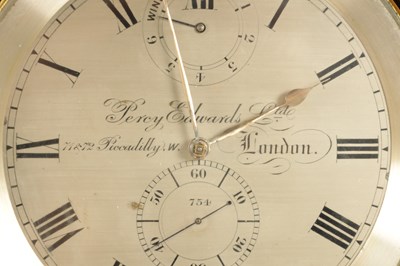 Lot 1268 - PERCY EDWARDS LTD, LONDON. A LARGE 19TH CENTURY EIGHT DAY MARINE CHRONOMETER