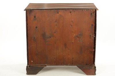 Lot 1471 - A GEORGE III MAHOGANY LANCASHIRE CHEST OF DRAWERS