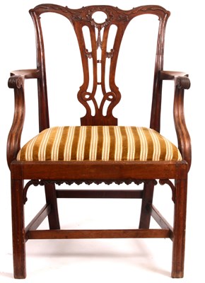 Lot 753 - A late 18th Century Mahogany Chippendale style...