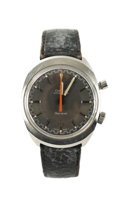 Lot 629 - A GENTLEMAN’S 1970’S STEEL OMEGA CHRONOSTOP WRISTWATCH