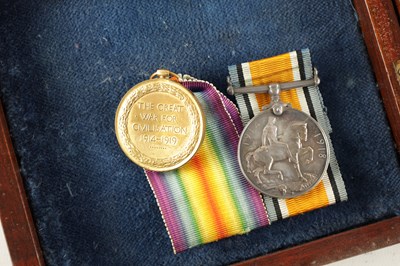Lot 845 - A CASED GROUP OF 1ST AND 2ND WORLD WAR MEDALS