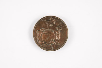 Lot 825 - A RARE COPPER MEDAL COMMEMORATING THE CAPTURE OF LOUISBOURG IN 1758