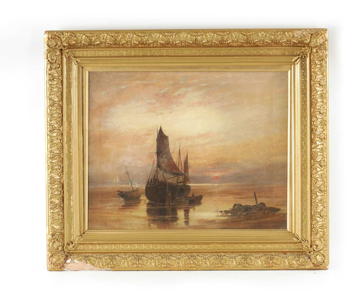 Lot 1146 - R. E. RENDELL AN EARLY 20TH CENTURY OIL ON CANVAS